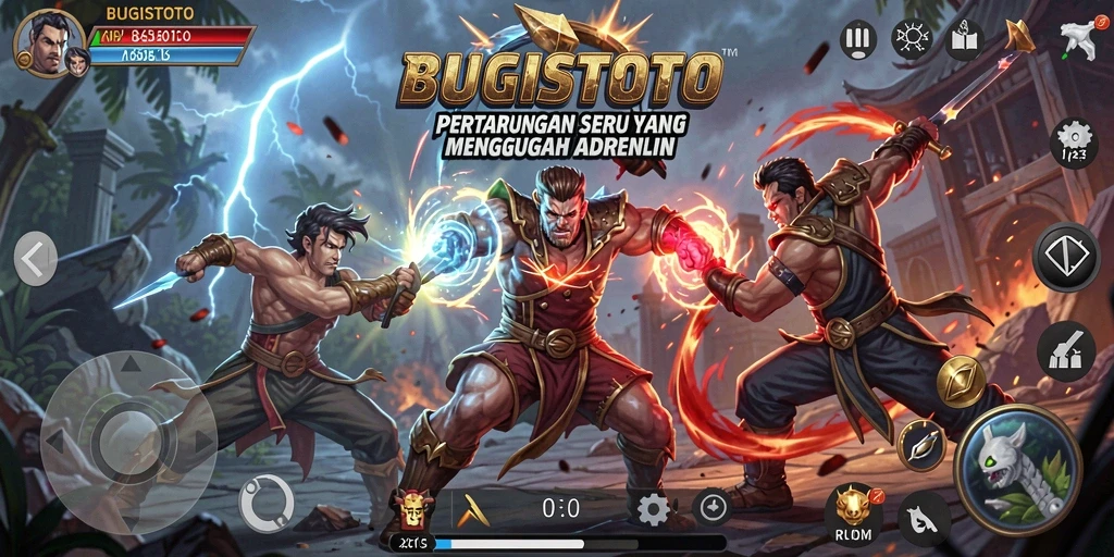 Gameplay intens dan seru di <strong>BUGISTOTO</strong> saat pertarungan berlangsung.