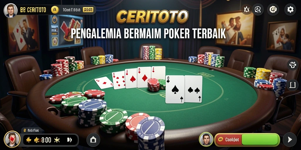 Tampilan gameplay Poker yang seru dan menantang di CERITOTO.