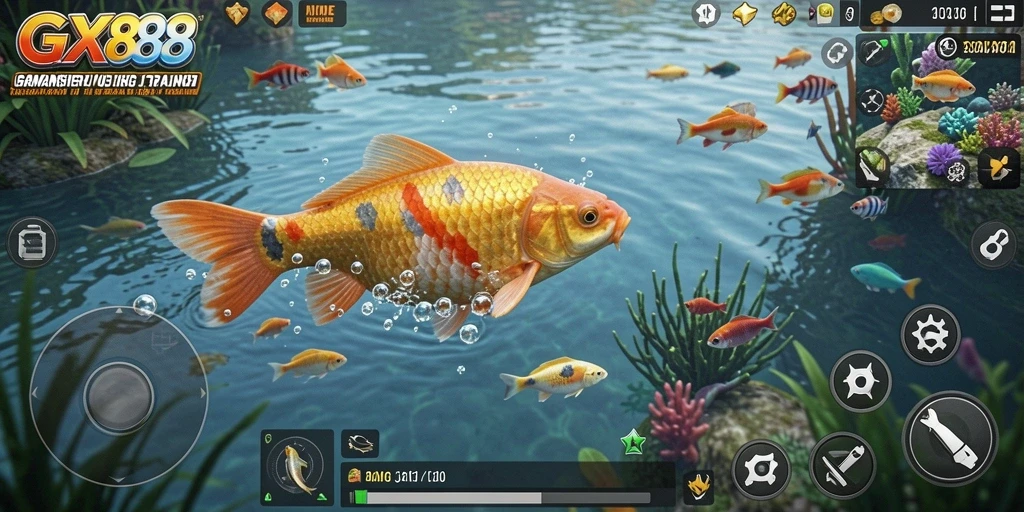 Tangkapan ikan besar di GX88 saat permainan berlangsung.