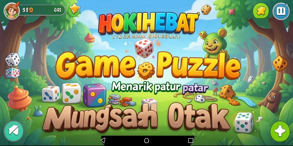 Screenshots HOKIHEBAT menampilkan gameplay Puzzle yang menantang.