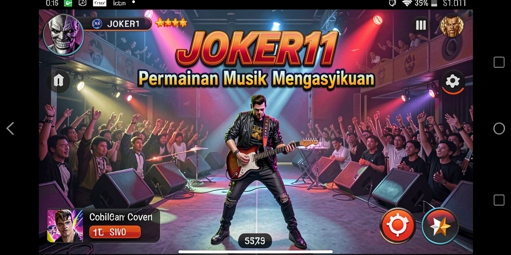 Screenshot utama JOKER11 menampilkan gameplay yang dinamis dan interaktif.