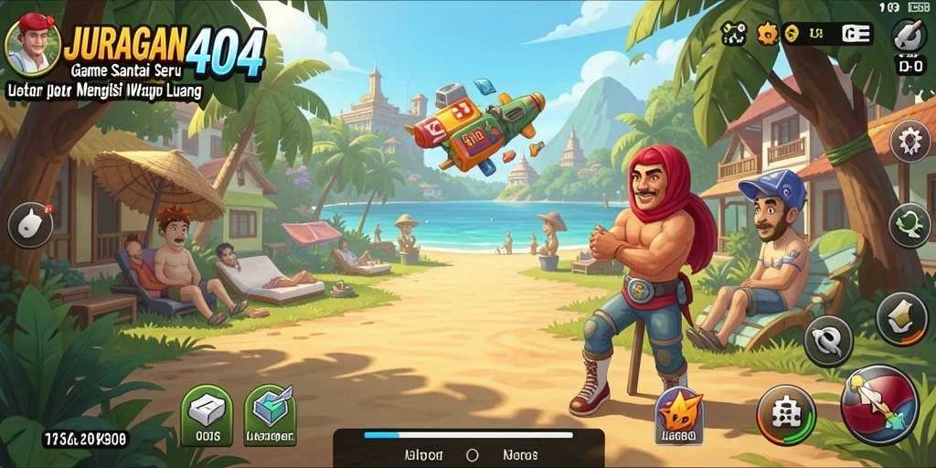 Screenshot gameplay JURAGAN404 yang seru dan penuh warna.