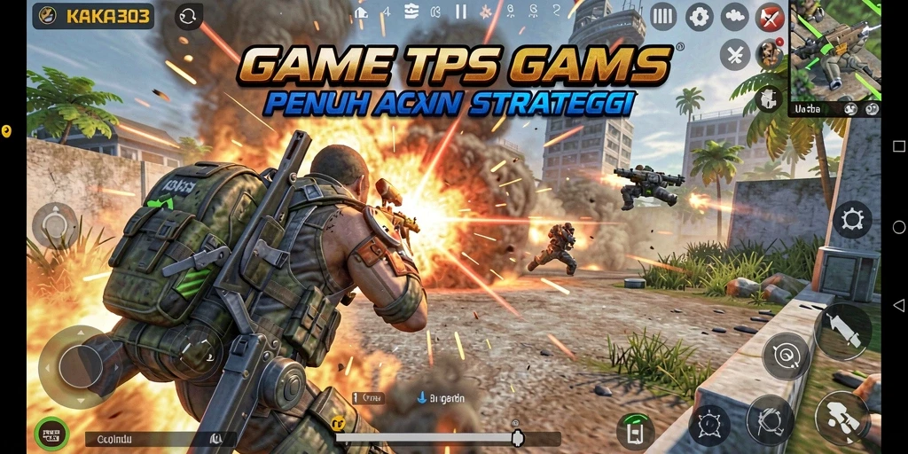 Tampilan gameplay KAKA303 yang seru dalam perang TPS.