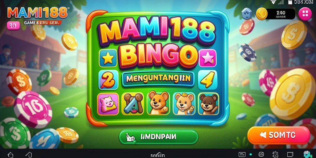 Tampilan gameplay seru dan interaktif dalam MAMI188 Bingo.