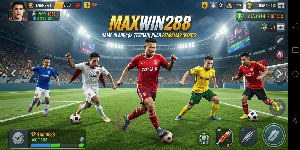 Tampilan utama MAXWIN288 dengan aksi olahraga yang seru.