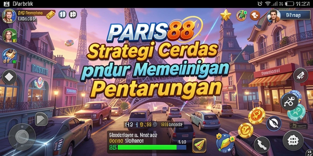 Tangkapan layar dari gameplay intens PARIS88 yang menampilkan strategi pertempuran.