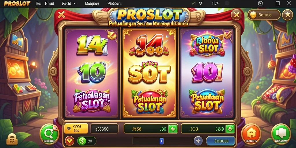Screenshot gameplay PROSLOT dengan petualangan seru yang menantang.