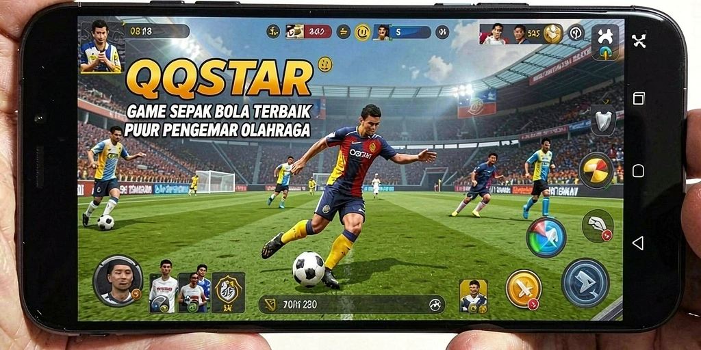 Tangkapan layar menunjukkan aksi mendebarkan dalam permainan sepak bola.