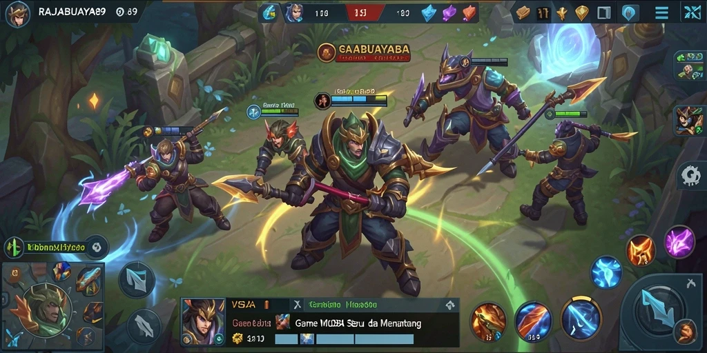 Screenshot dari gameplay seru di RAJABUAYA89.