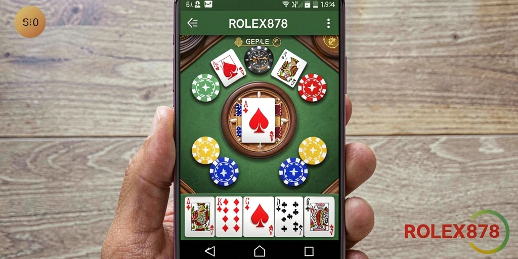 Tampilan gameplay Gaple yang seru dan interaktif di ROLEX878.