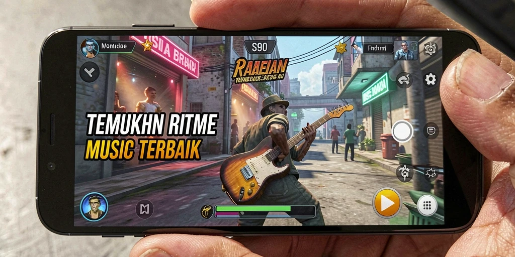 Tampilan gameplay S80 yang menampilkan kreasi musik yang menyenangkan