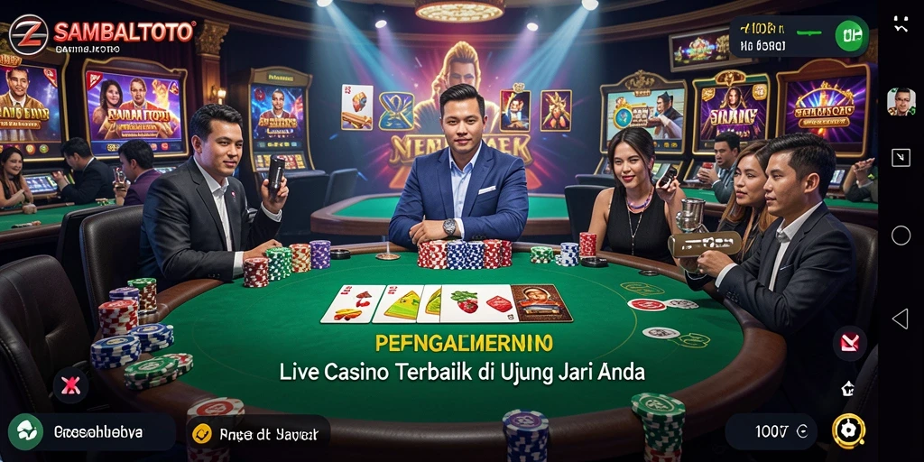 Tampilan menarik gameplay Live Casino di SAMBALTOTO.