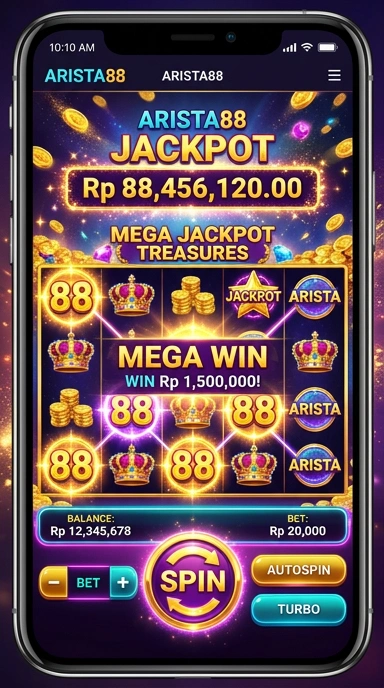 Screenshot aplikasi arista88 yang menunjukkan pilihan aplikasi teratas.